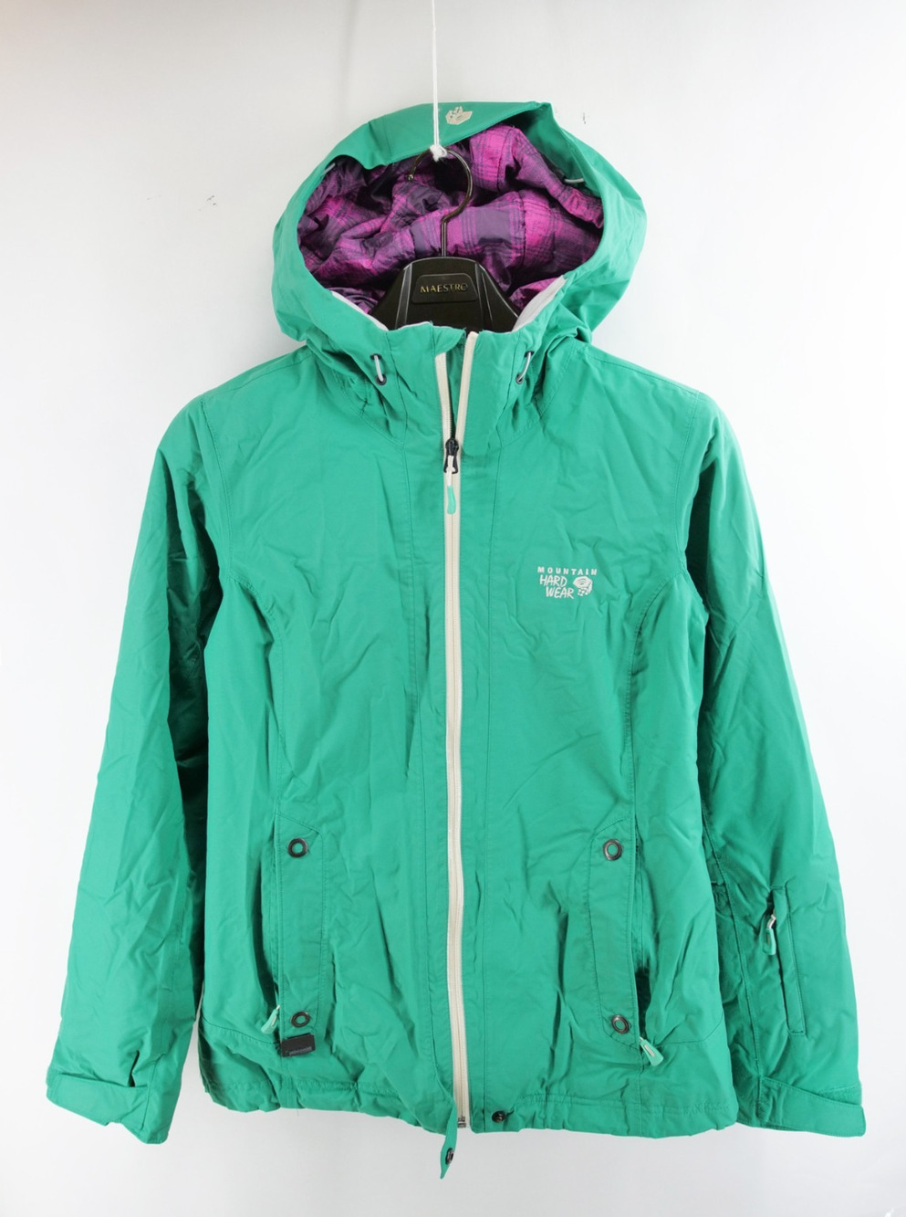 Mountain Hardwear Women's Small Ski Snowboard Jacket Hooded Thermal Q Dry Green